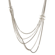 Chanel Chains Silver CC Necklace