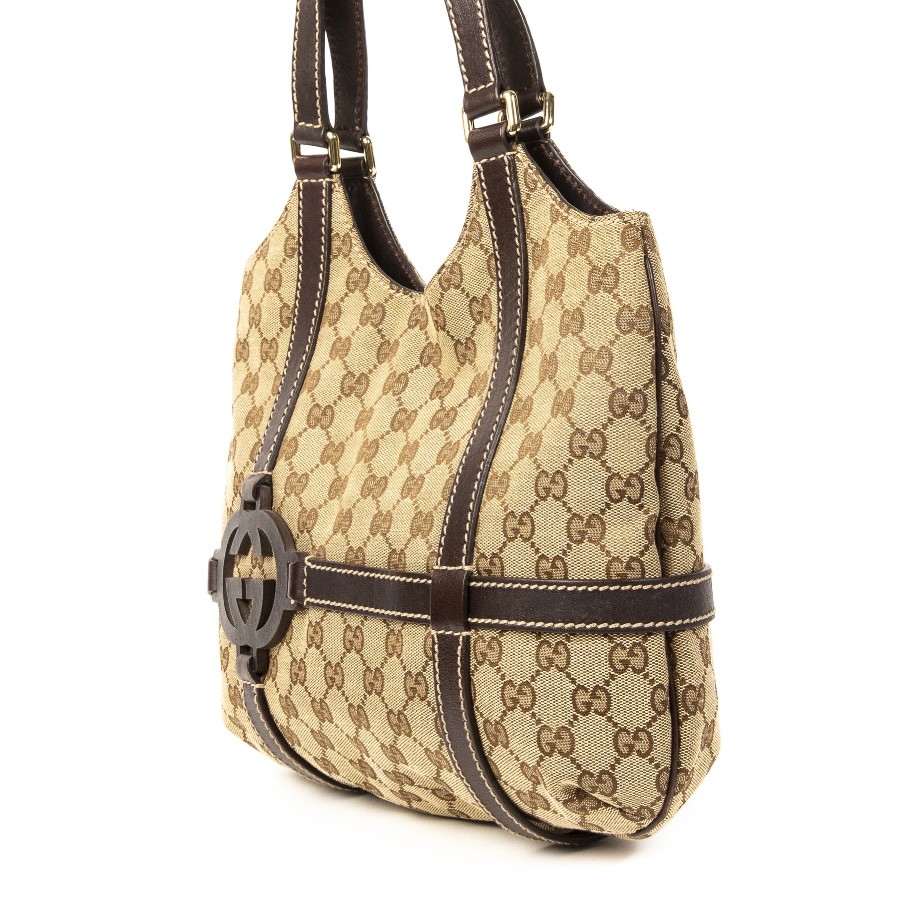 Gucci Monogram GG Logo Shoulder Bag