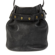 shop safe online secondhand Delvaux Calicot Bucket Bag Navy Blue