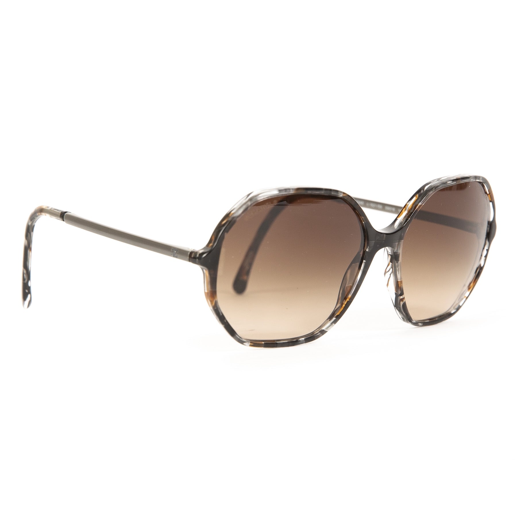 Authentic second-hand vintage Chanel Tortoise Havana Brown Sunglasses buy online webshop LabelLOV