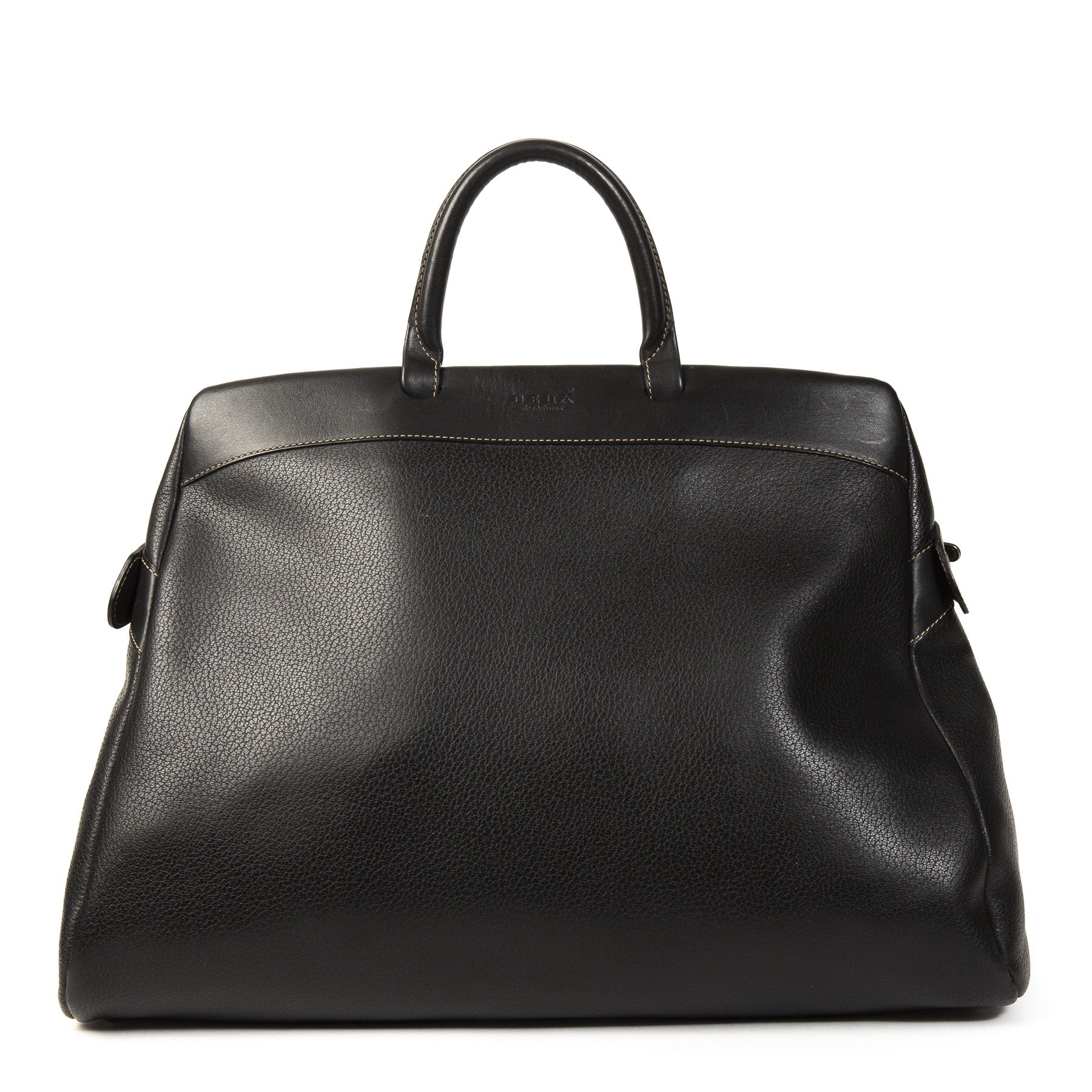 Authentieke Tweedehands Delvaux Deux De Delvaux Black Bag juiste prijs veilig online shoppen webshop luxe merken winkelen Antwerpen België