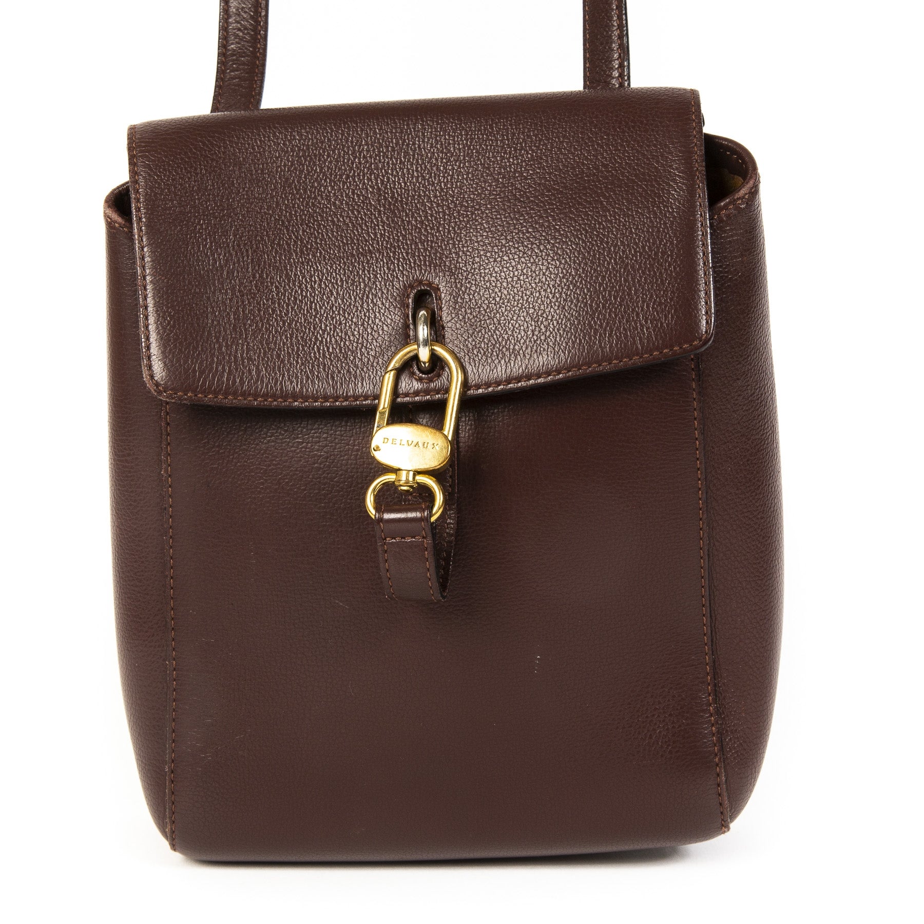 acheter en ligne secnode main Delvaux Rubis Brown Cross Body