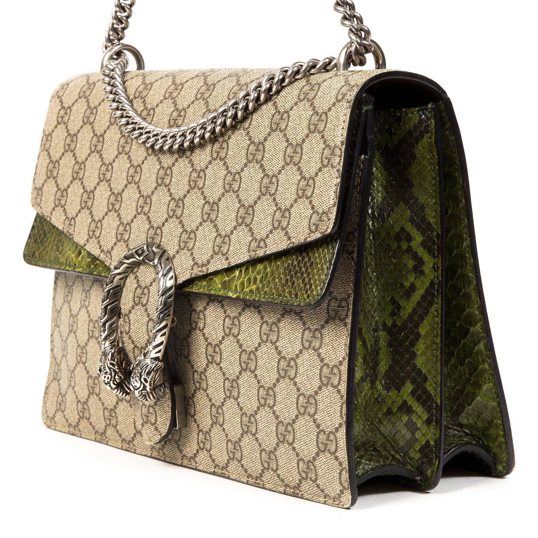 Gucci GG Supreme Monogram Python Dionysus for the best price at Labellov