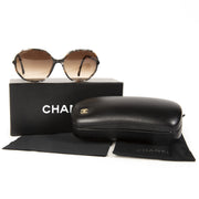 Authentique seconde main vintage Chanel Tortoise Havana Brown Sunglasses achète en ligne webshop LabelLOV