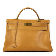 shop safe online your secondhand Hermes Kelly 40 Natural Sable Ardennes