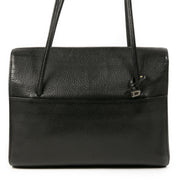 Authentic second-hand vintage Delvaux Black D Crossbody Bag buy online webshop LabelLOV