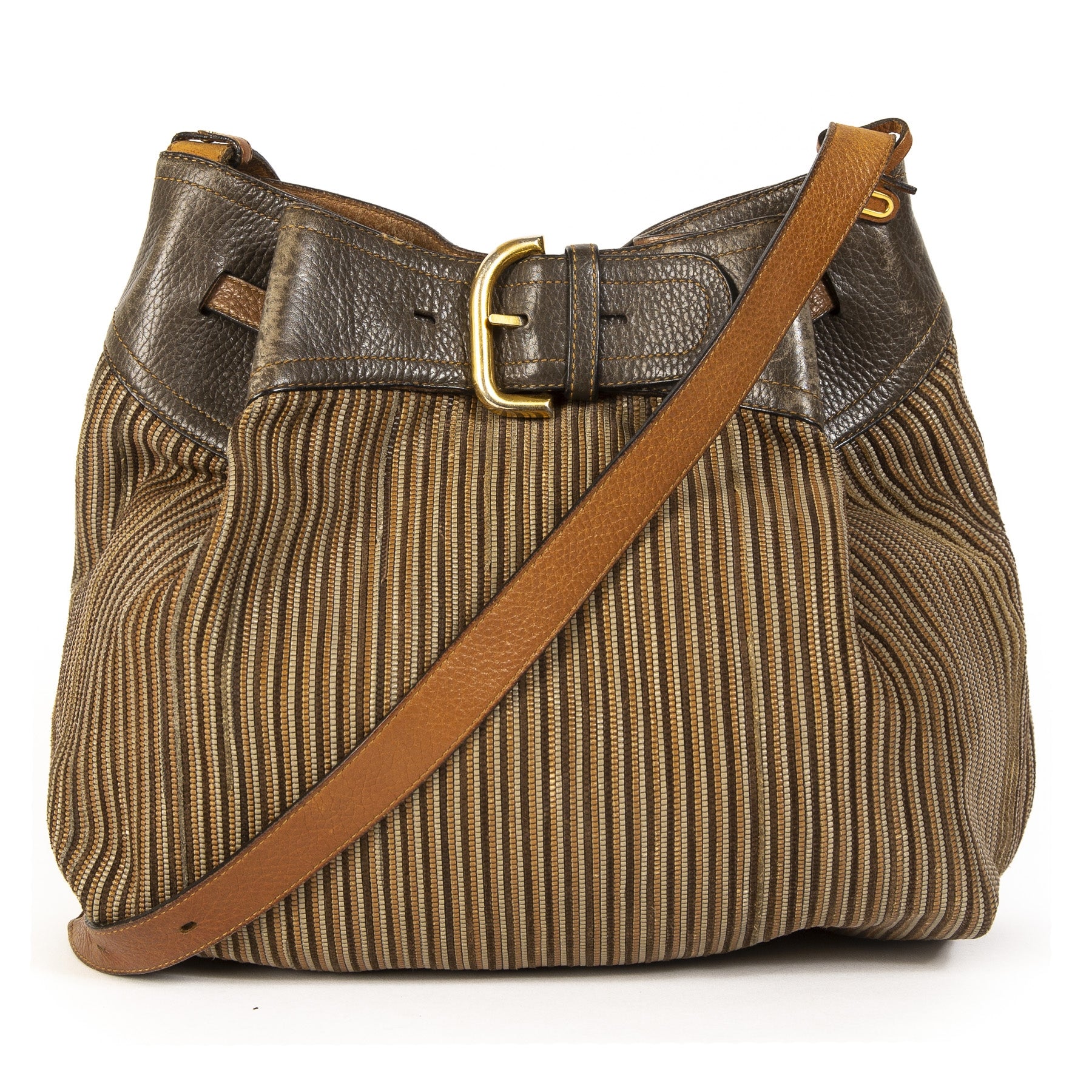 Delvaux Multicolor Toile De Cuir Crossbody Bag