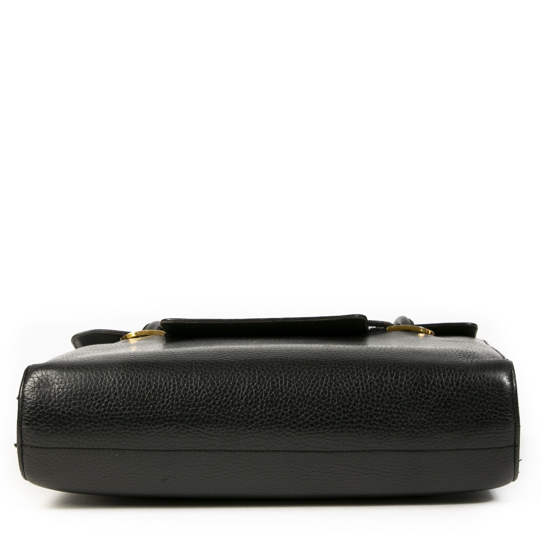 Authentique seconde main vintage Delvaux Black D Crossbody Bag achète en ligne webshop LabelLOV