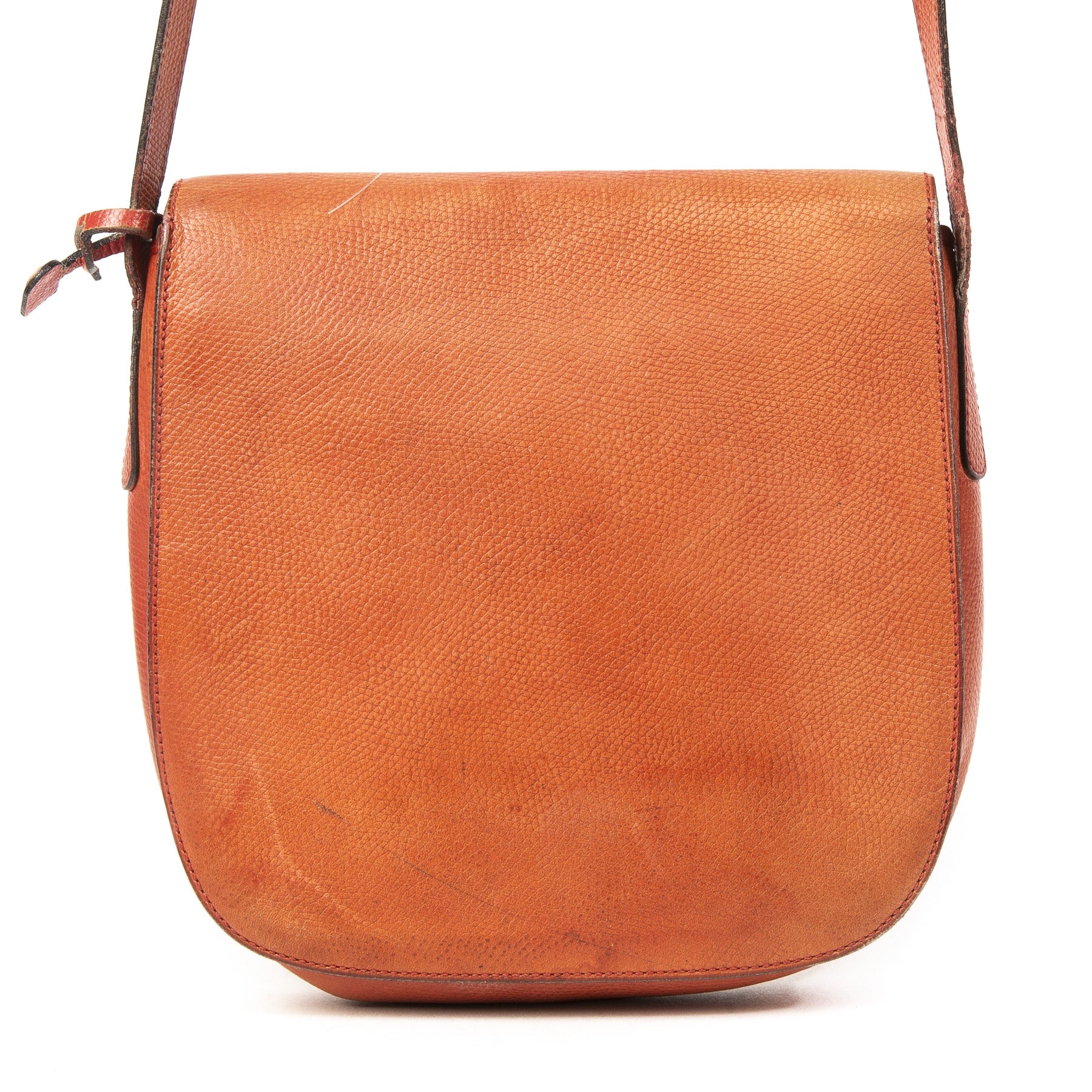 Authentieke tweedehands Delvaux Coral Golden D Crossbody Bag juiste prijs veilig online winkelen LabelLOV webshop luxe merken winkelen Antwerpen België mode fashion