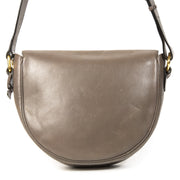 Koop authentieke tweedehands Delvaux taupe leather shoulder bag juiste prijs veilig online winkelen LabelLOV webshop luxe merken winkelen Antwerpen België mode fashion
