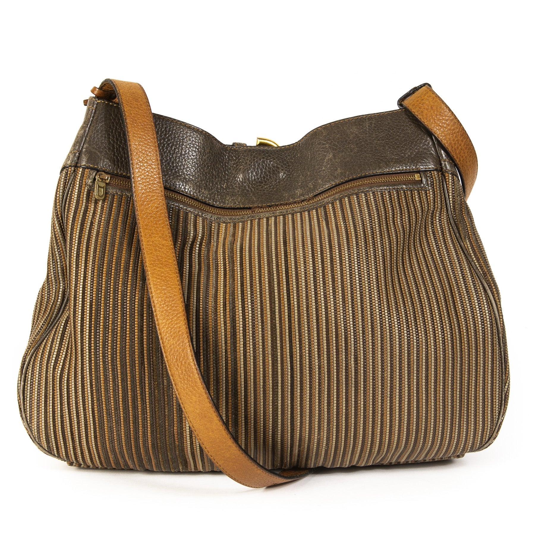 Delvaux Multicolor Toile De Cuir Crossbody Bag