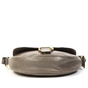 Koop authentieke tweedehands Delvaux taupe leather shoulder bag juiste prijs veilig online winkelen LabelLOV webshop luxe merken winkelen Antwerpen België mode fashion
