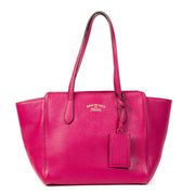 Authentieke Tweedehands Gucci Pink Swing Tote Bag juiste prijs veilig online shoppen luxe merken webshop winkelen Antwerpen België