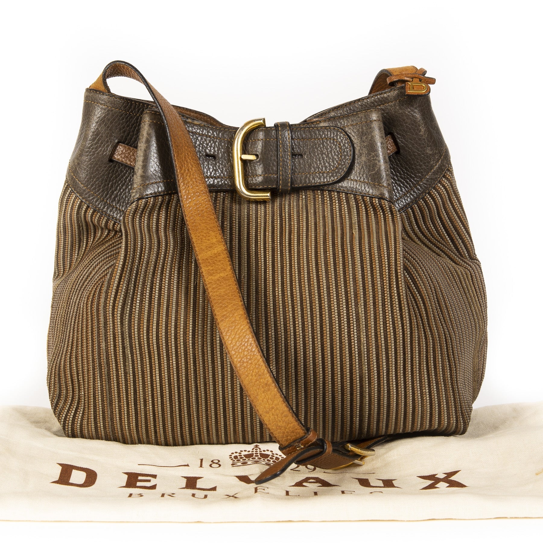 Delvaux Multicolor Toile De Cuir Crossbodytas