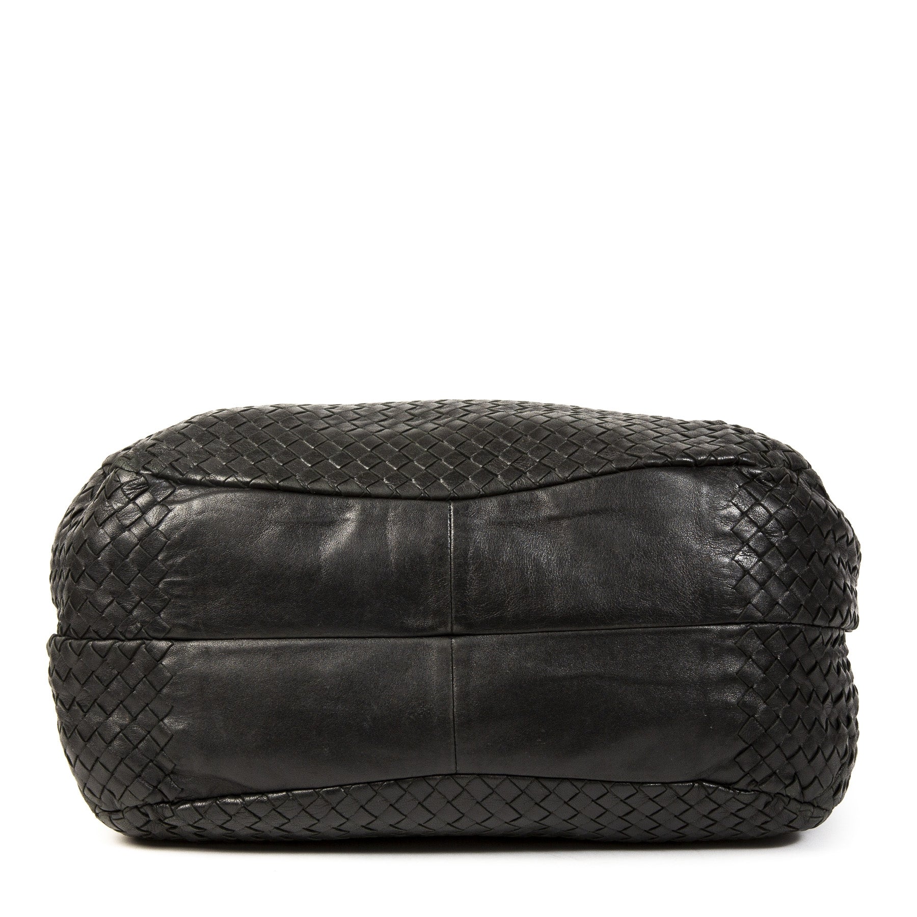 Authentieke Tweedehands Bottega Veneta Campana Shoulder Bag juiste prijs veilig online shoppen luxe merken webshop mode fashion winkelen Antwerpen België