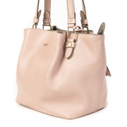 Tods Pink Mini Flower Shopping Bag