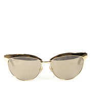Gucci Gold Mirrored Cat Eye Sunglasses