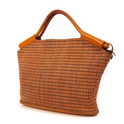 Authentieke tweedehands vintage Delvaux Orange Top Handle Bag koop online webshop LabelLOV