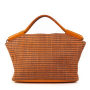 Authentique seconde main vintage Delvaux Orange Top Handle Bag achète en ligne webshop LabelLOV