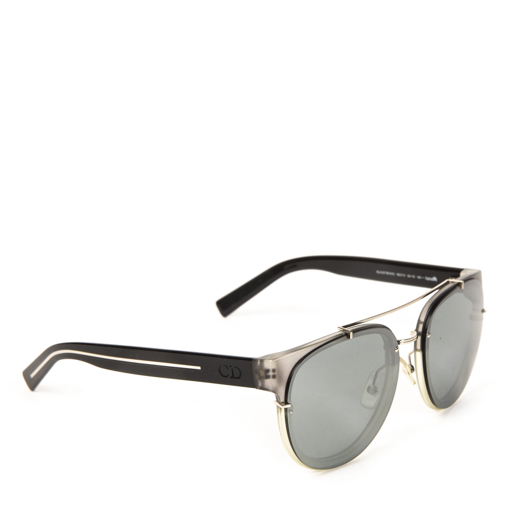 Dior Silver Grey Aviator Sunglasses