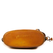 Authentieke Tweedehands Delvaux Cognac Leather Front Flap Shoulder Bag juiste prijs veilig online shoppen luxe merken webshop winkelen Antwerpen België mode fashion