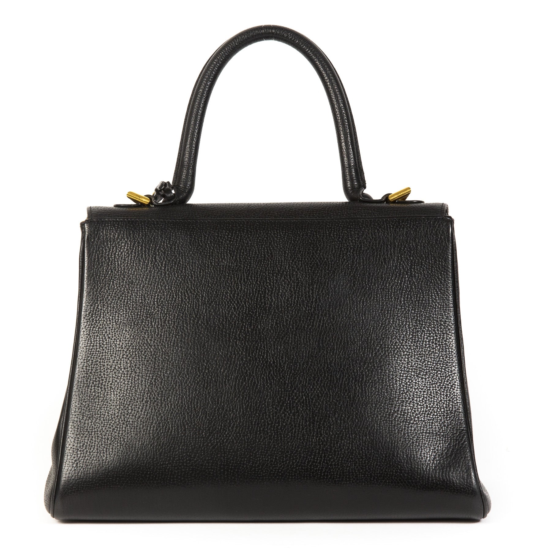 koop veilig online jou tweedehands Delvaux Black Brillant MM GHW