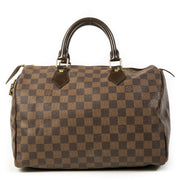 Authentique seconde main vintage Louis Vuitton Speedy 30 Damier Ebene Bag achète en ligne webshop LabelLOV
