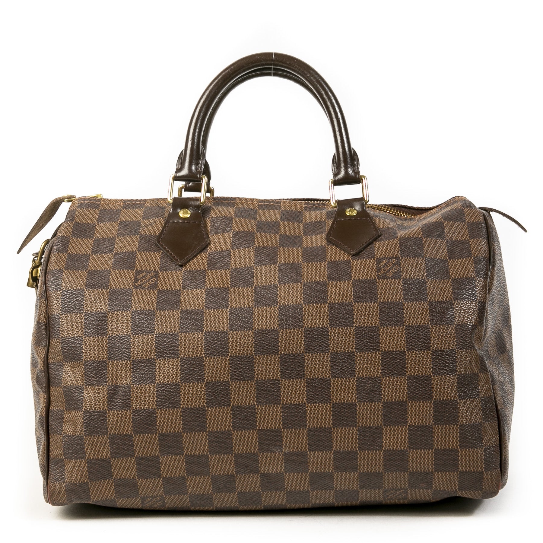 Authentique seconde main vintage Louis Vuitton Speedy 30 Damier Ebene Bag achète en ligne webshop LabelLOV