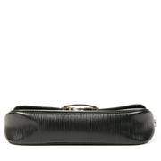 Authentieke Tweedehands Louis Vuitton Black Epi Leather Montaigne Pochette Bag juiste prijs veilig online shoppen luxe merken webshop winkelen Antwerpen België mode fashion