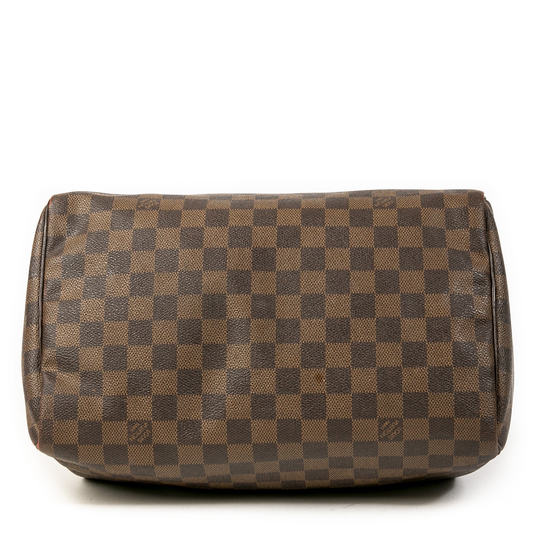Authentic second-hand vintage Louis Vuitton Speedy 30 Damier Ebene Bag buy online webshop LabelLOV