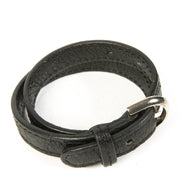 Delvaux Black Leather Bracelet