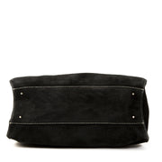 Authentic second-hand vintage Tods Black Suede Shoulder Bag buy online webshop LabelLOV