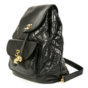 Authentieke Tweedehands Chanel Black Quilted Leather Backpack juiste prijs veilig online shoppen luxe merken webshop winkelen Antwerpen België mode fashion