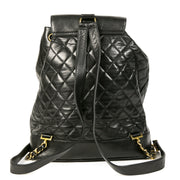 Authentieke Tweedehands Chanel Black Quilted Leather Backpack juiste prijs veilig online shoppen luxe merken webshop winkelen Antwerpen België mode fashion
