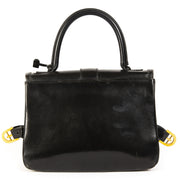 Delvaux Brillant Rouilly Black Top Handle