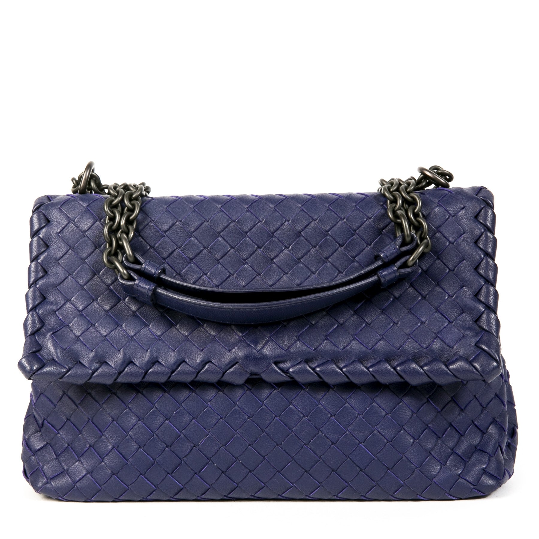 Bottega Veneta Olimpia Royal Blue Shoulder Bag