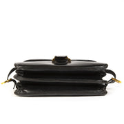 Delvaux Brillant Rouilly Black Top Handle