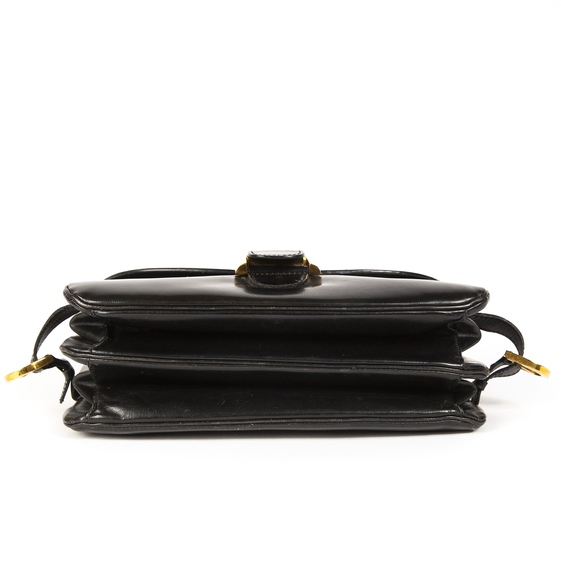 Delvaux Brillant Rouilly Black Top Handle