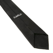 Authentieke tweedehands vintage Hermès Black Faconnée H Tie koop online webshop LabelLOV