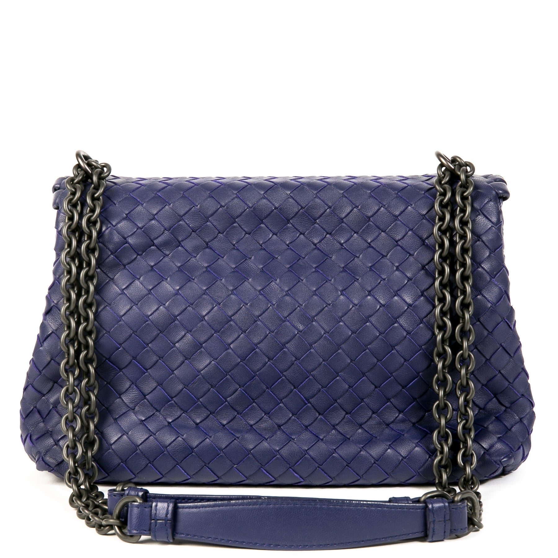 Bottega Veneta Olimpia Royal Blue Shoulder Bag