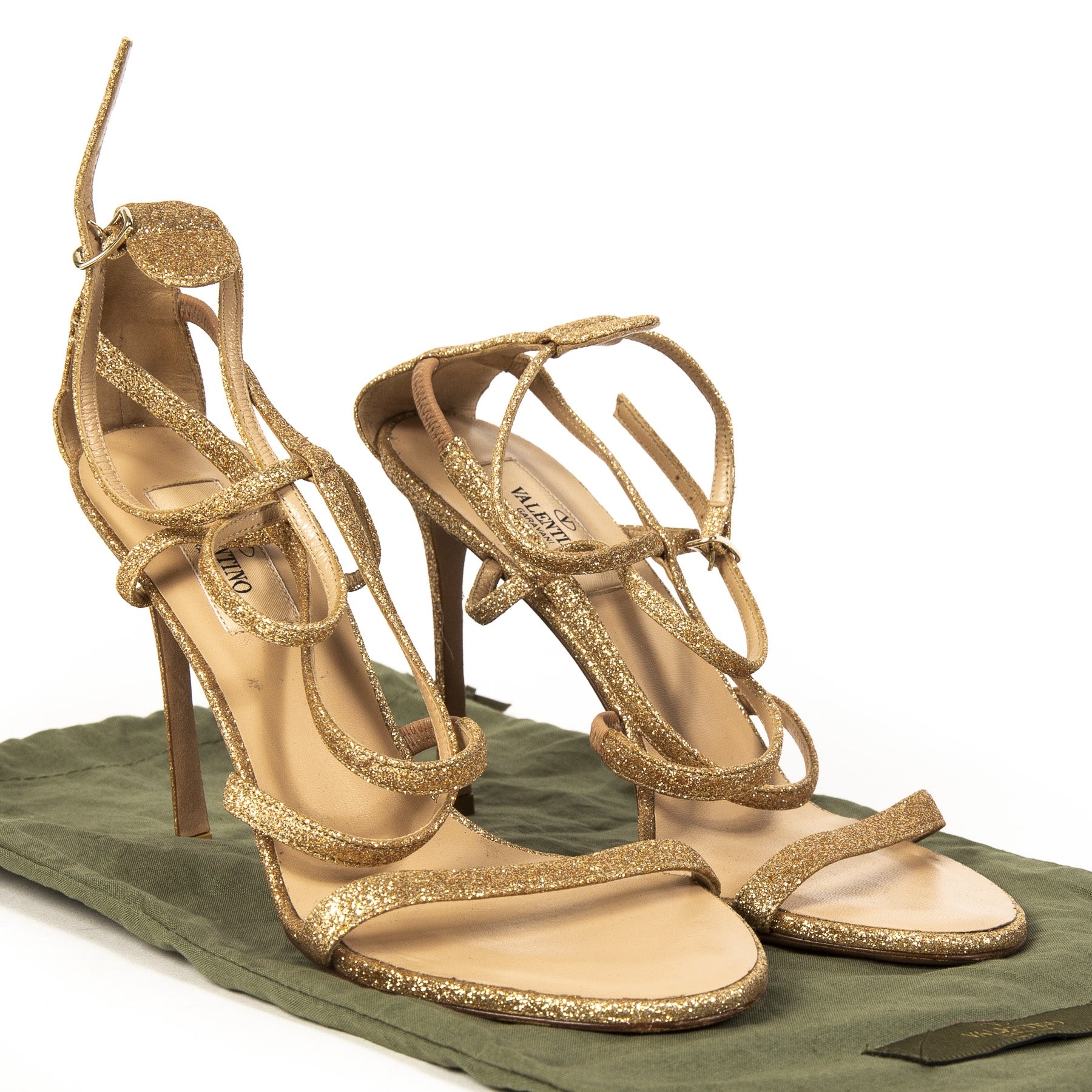 Valentino Glitter Sandal Pumps - size 37