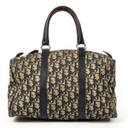 Dior Blue Monogram Boston Bag