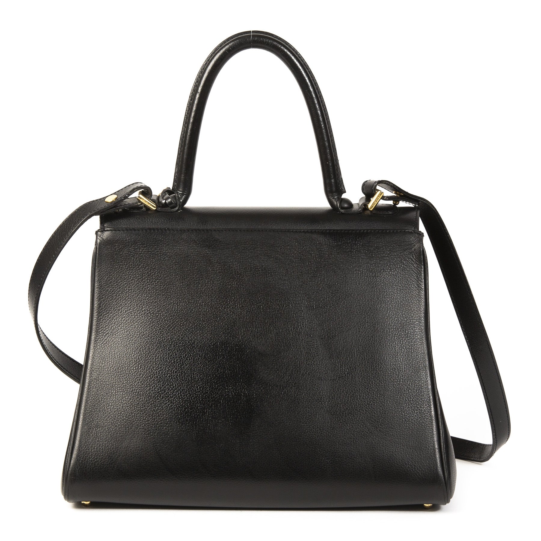 Delvaux Zwarte Brillant MM Tas + Hengsel