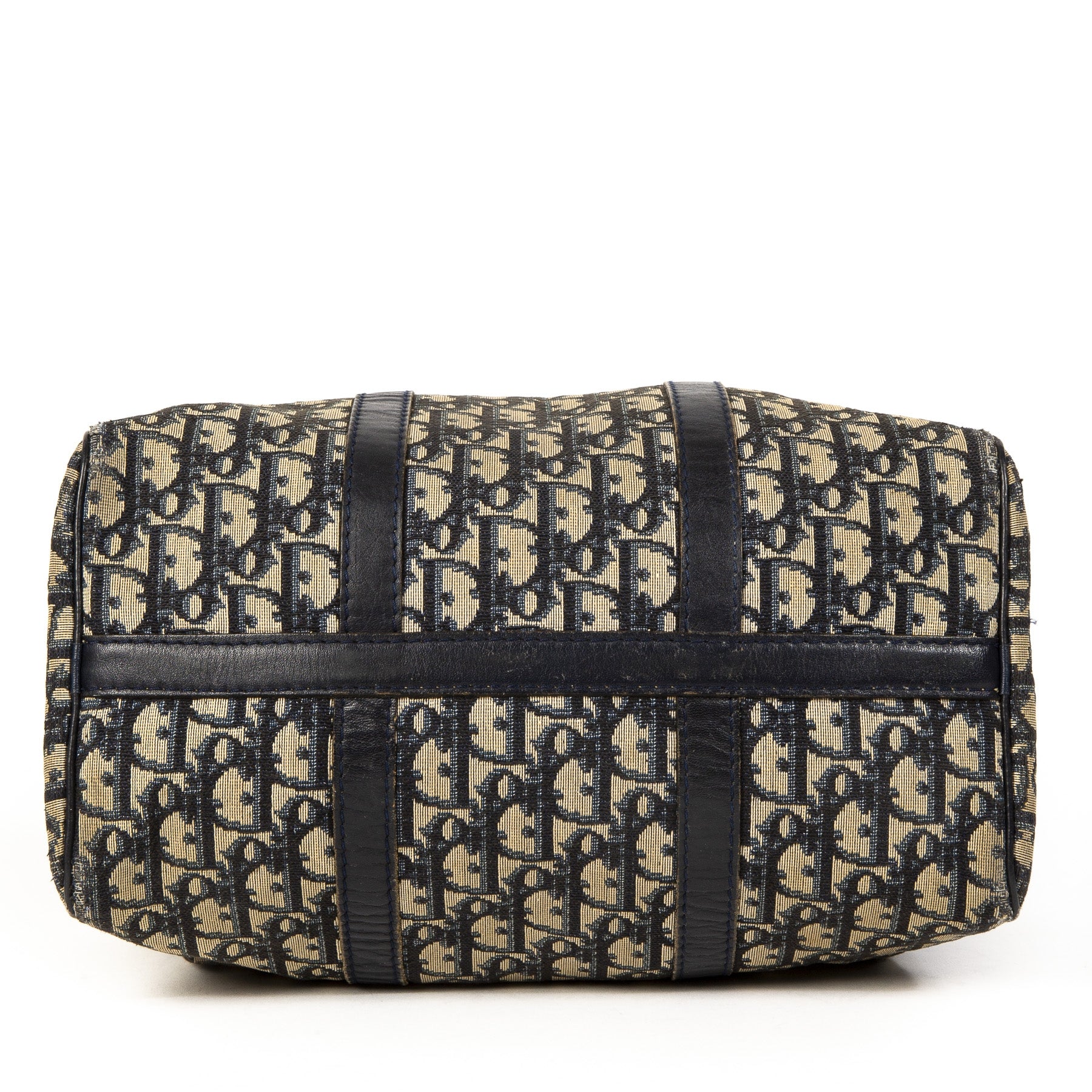 Dior Blue Monogram Boston Bag