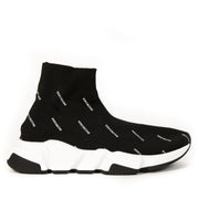 Balenciaga Black Logo Speed Trainers - size 35