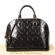 Louis Vuitton Dark Blue Vernis Alma PM Bag Louis Vuitton Dark Blue Vernis Alma PM Bag