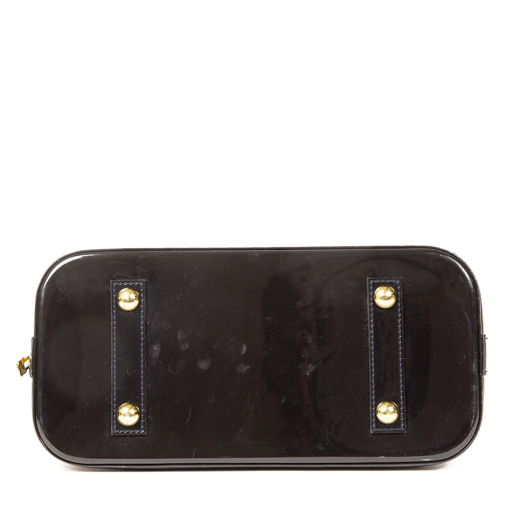 Louis Vuitton Dark Blue Vernis Alma PM Bag
