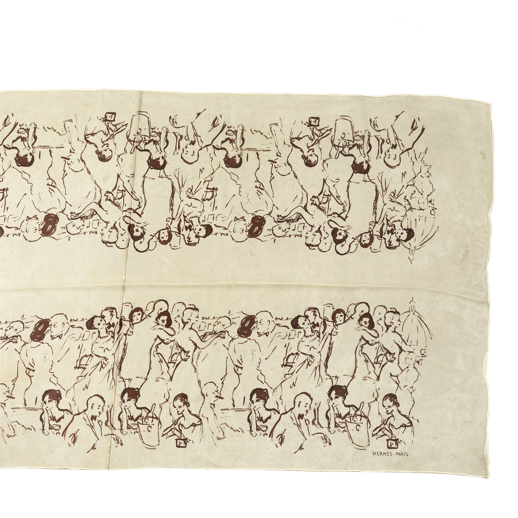 Hermès Tekening Transparante Sjaal