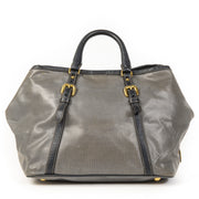 Authentic second-hand vintage Prada Blue Logo Tote Bag buy online webshop LabelLOV