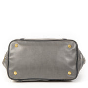 Authentieke tweedehands vintage Prada Blue Logo Tote Bag koop online webshop LabelLOV